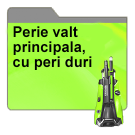 Perie valt principala, cu peri duri